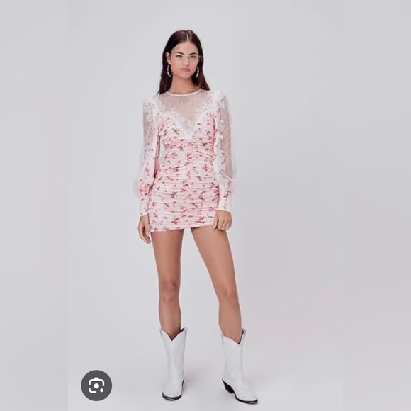 For love and lemons Aster in Peach Sz M - Picture 1 of 5